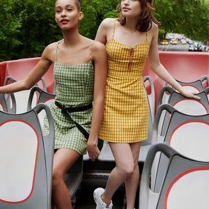 Urban Outfitters Emma Plaid A-Line Sundress